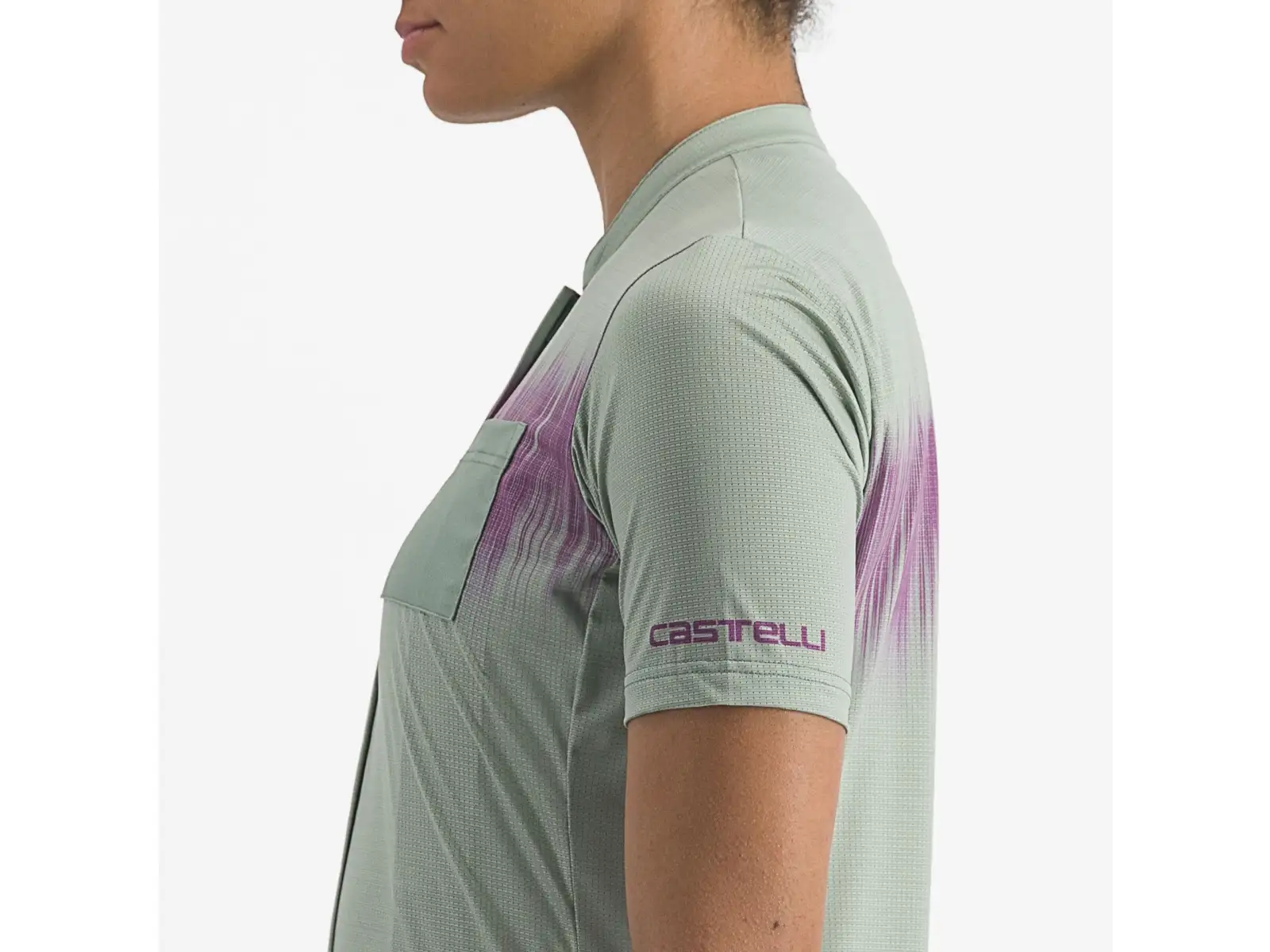 Castelli Unlimited Sentiero 2 women's jersey short sleeve Defender Green