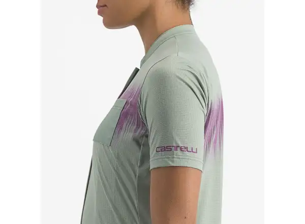 Castelli Unlimited Sentiero 2 women's jersey short sleeve Defender Green