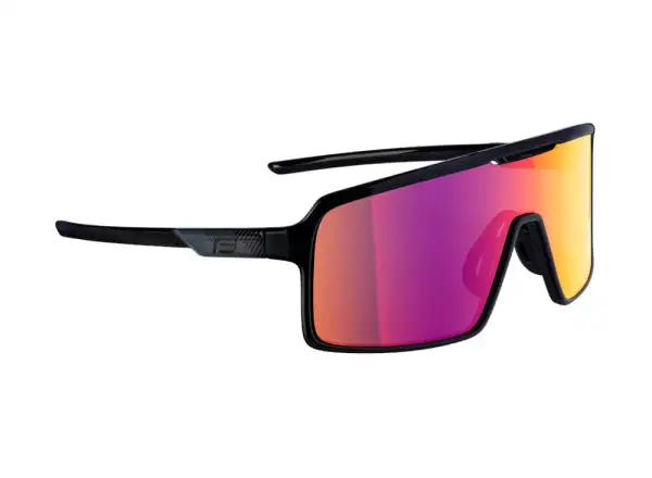 Force Static cycling glasses black/purple mirror lens