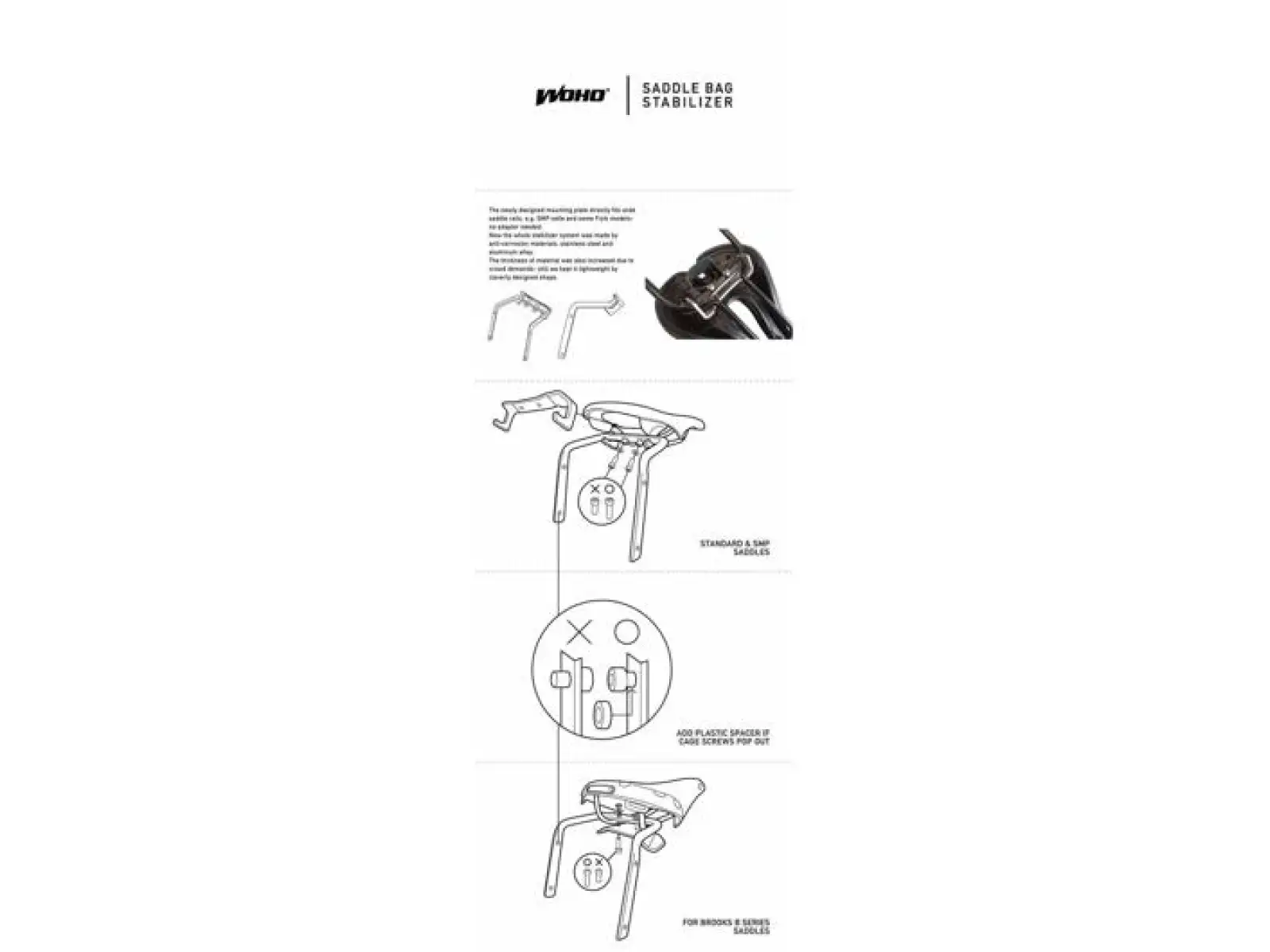 Woho Saddle Bag V2 stabilizer Black