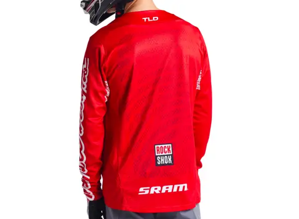 Troy Lee Designs Sprint Sram Shifted men's jersey long sleeve Fiery Red