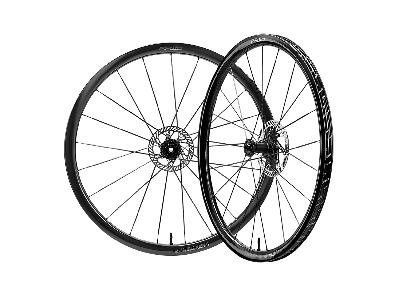 FFWD RAW CS 33 road wheelset Glossy Black