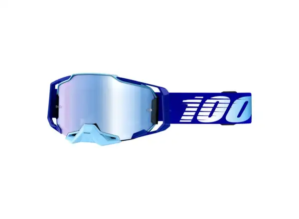 100% Armega Goggles Royal Blue Mirror Lens