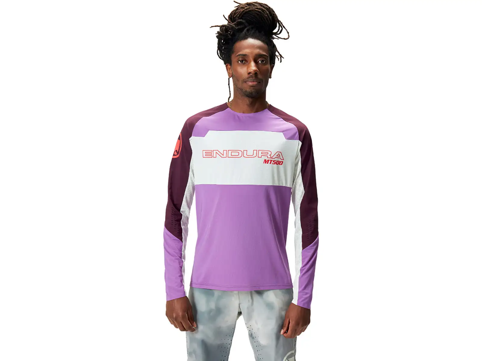 Endura MT500 Burner Lite men's jersey long sleeve Thistle