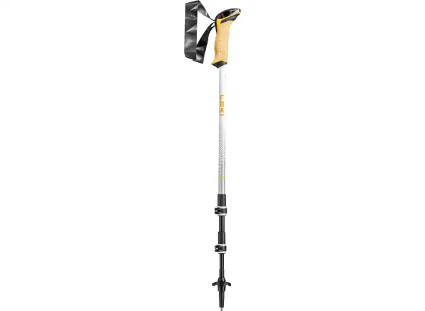 Leki Cressida trekking poles Mango/White/Silver size 90-125 cm