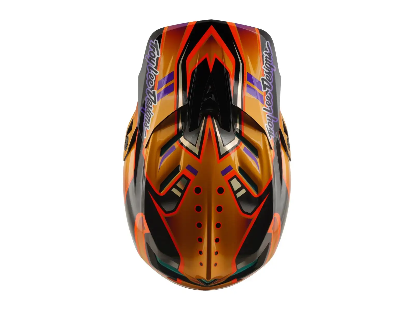 Troy Lee Designs D4 Carbon MIPS helmet Crest Gold