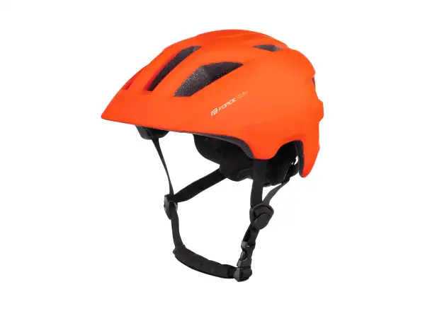 Force Zebu children's helmet with flasher orange
