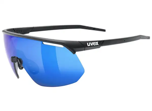Uvex Pace One glasses Black Matt/Mirror Blue