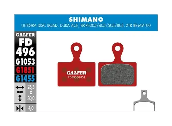 Galfer FD496 Advanced G1851 brake pads for Shimano