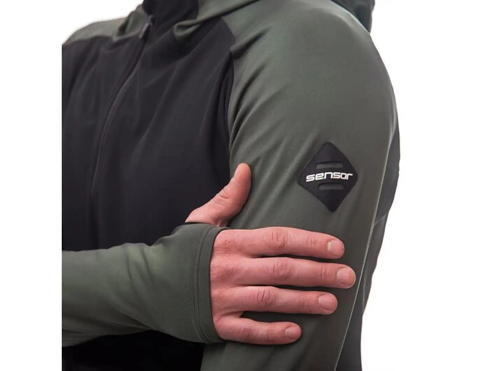 Sensor Coolmax Thermo men's jacket Olive Green/black