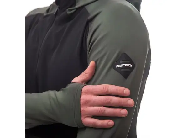 Sensor Coolmax Thermo men's jacket Olive Green/black