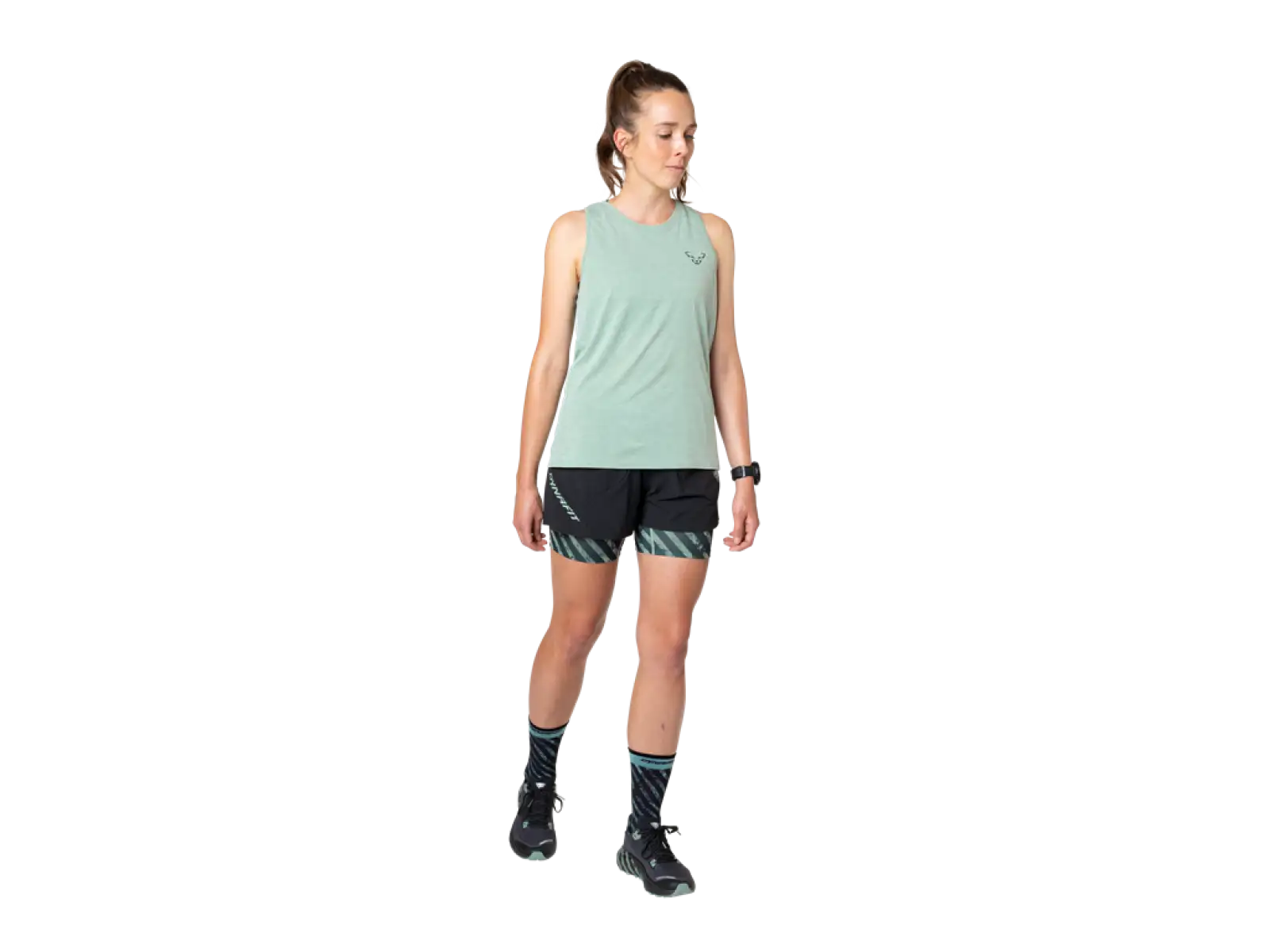 Dynafit Trail 2in1 women's running shorts Black Out