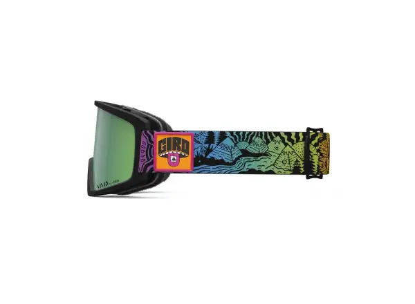 Giro Blok men's ski goggles Black Split Fountain Mountain/Vivid Emerald