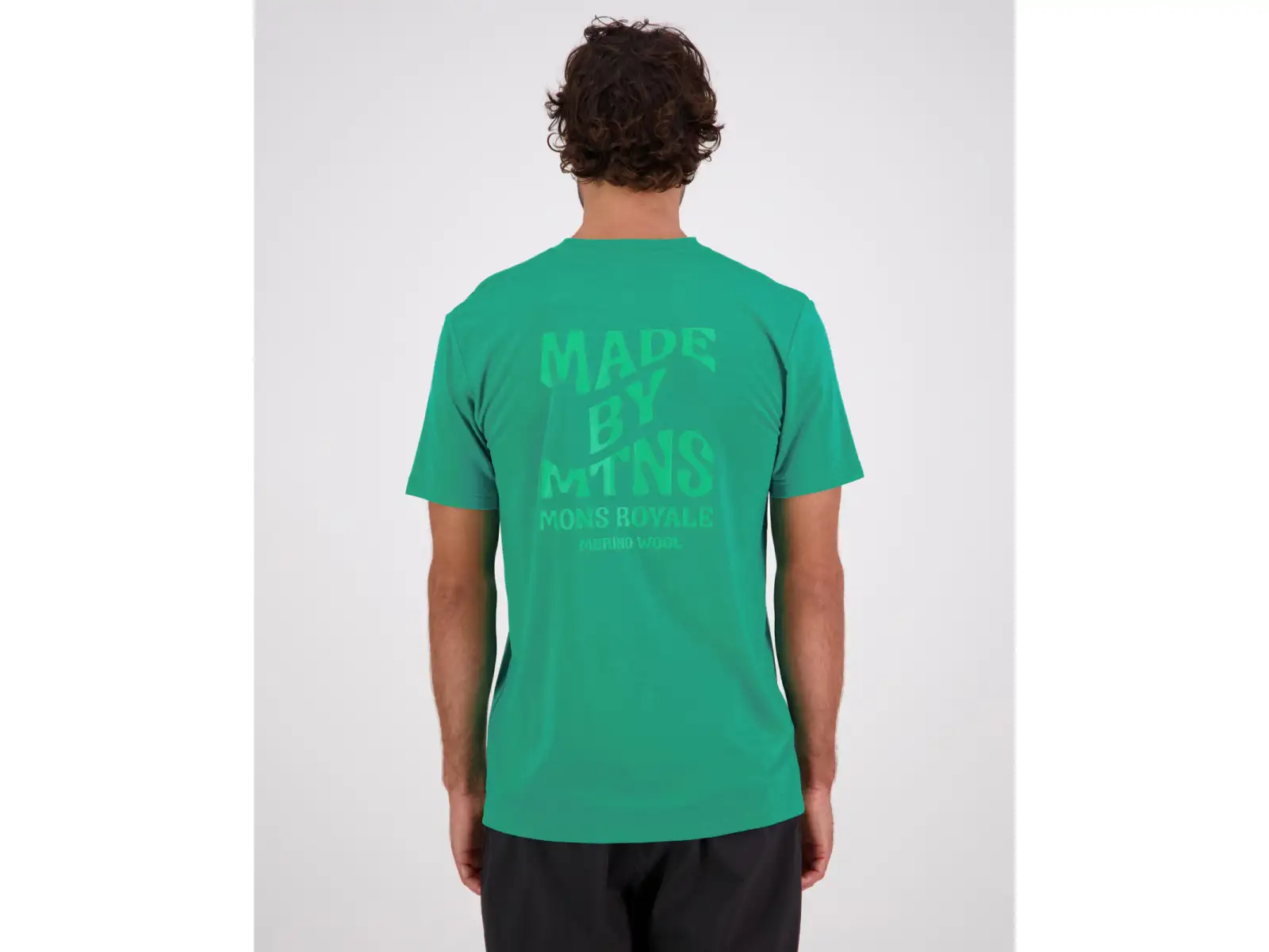 Mons Royale Icon men's short sleeve shirt Pop Green