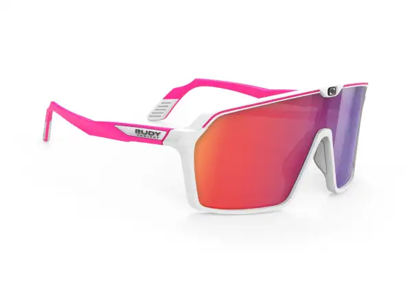 Rudy Project Spinshield sunglasses White-Pink fluo/Multilaser Red