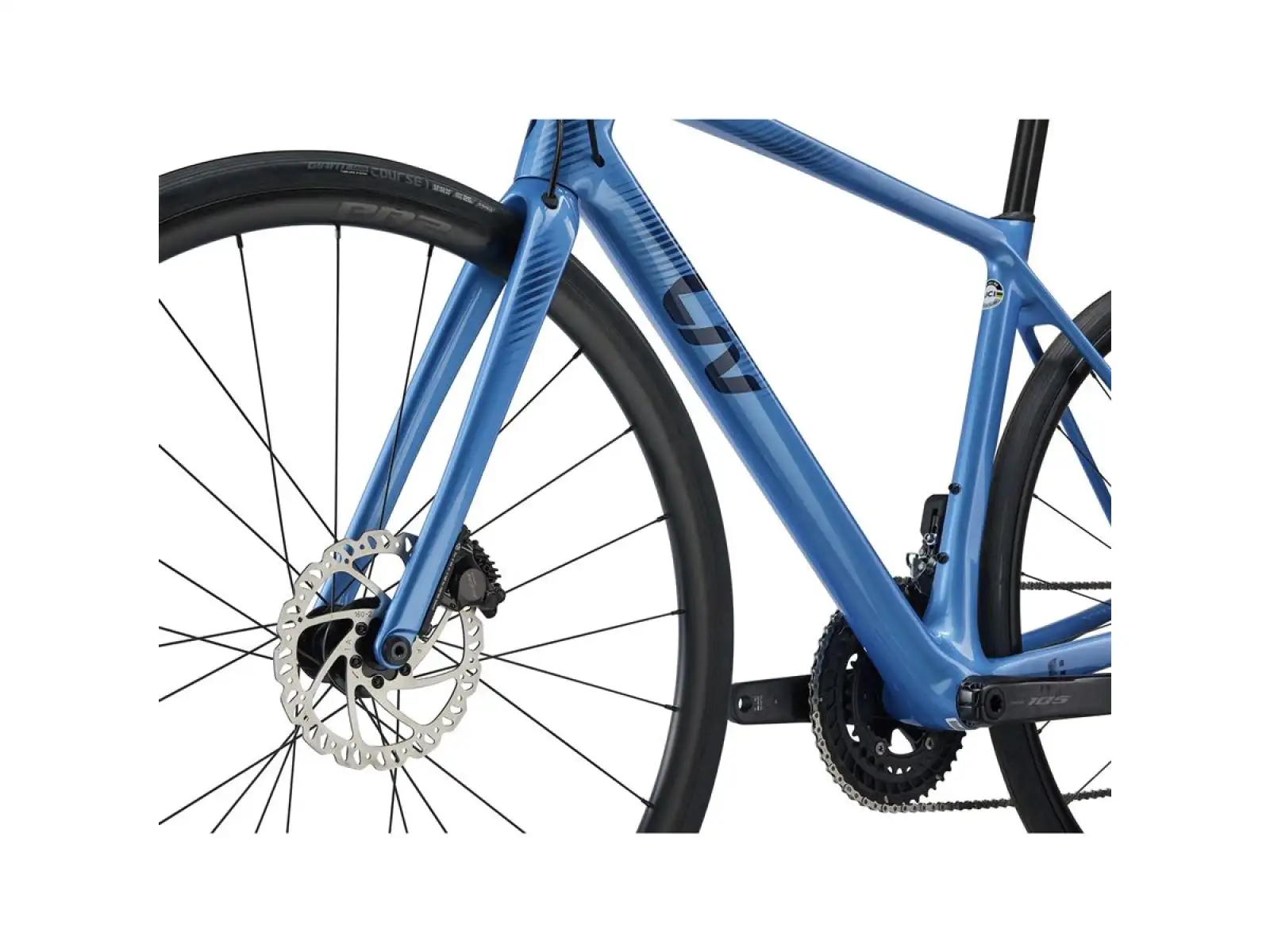 Liv Langma Advanced 1 Disc road bike estoril blue