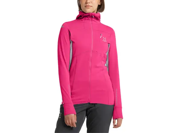 Haglöfs L.I.M. Mid Comp Hood women's sweatshirt pink