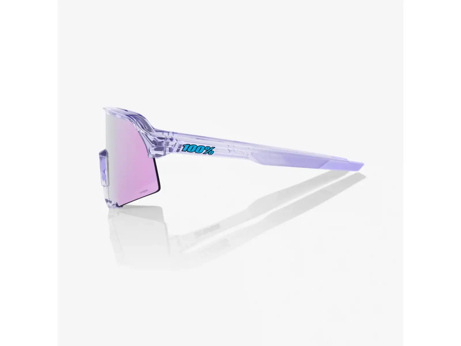 100% S3 glasses Soft Tact HiPER Polished Translucent Lavender/Lavender