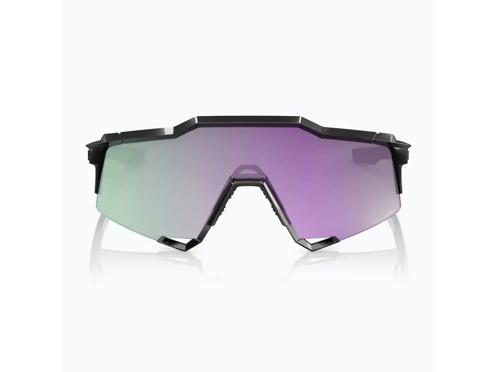 100% Speedcraft sunglasses Polished Black/HiPER Polarized Lavender Mirror