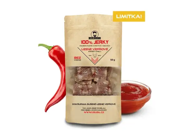 Usušil & syn 100% JERKY Smoked Pork sweet chilli 50 g