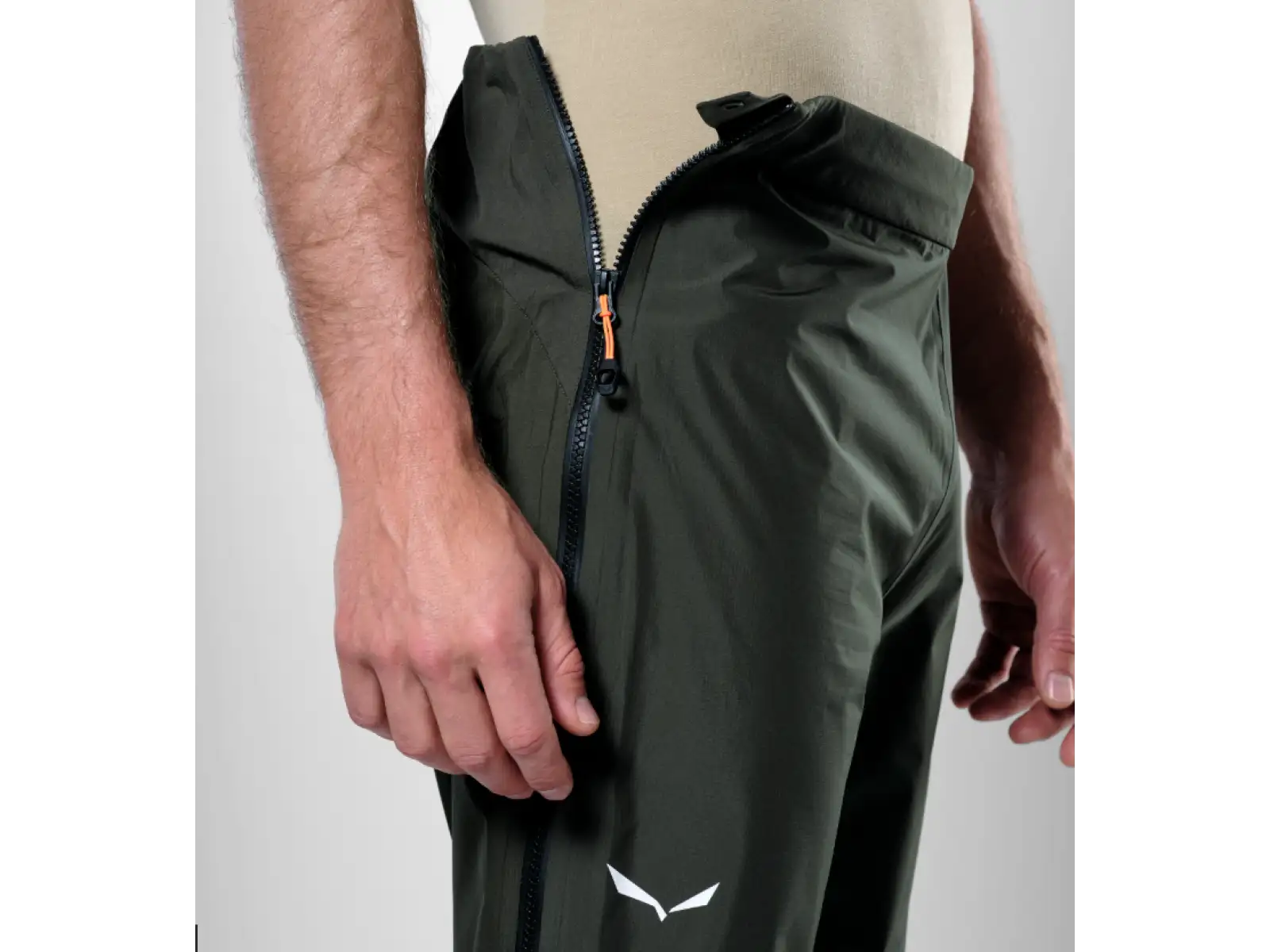 Salewa Puez PTX men's trousers dark olive
