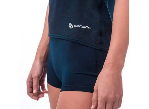 Sensor Coolmax Air women's shirt short sleeve Deep Blue