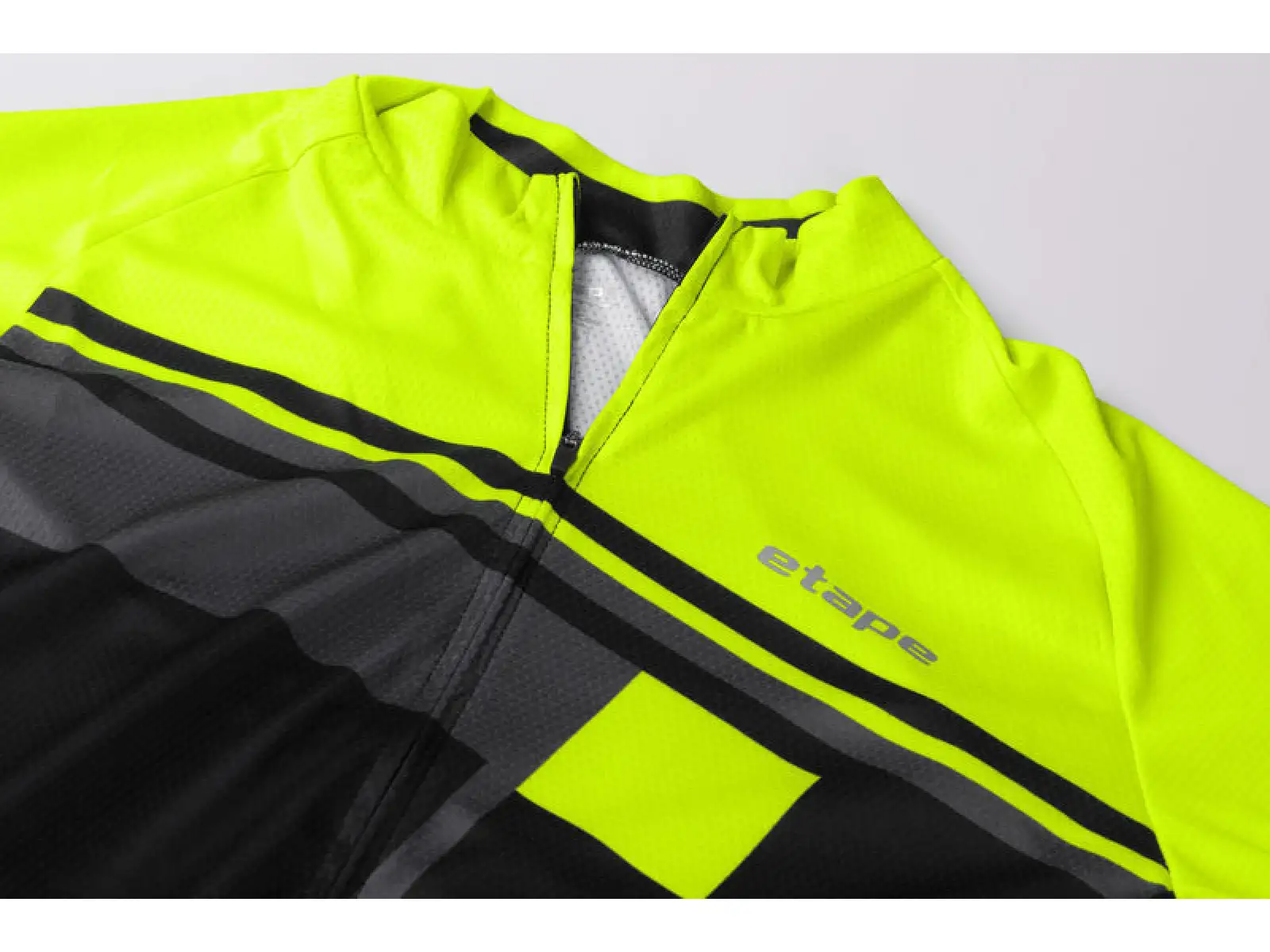 Etape Cube men's jersey short sleeve black/yellow fluo
