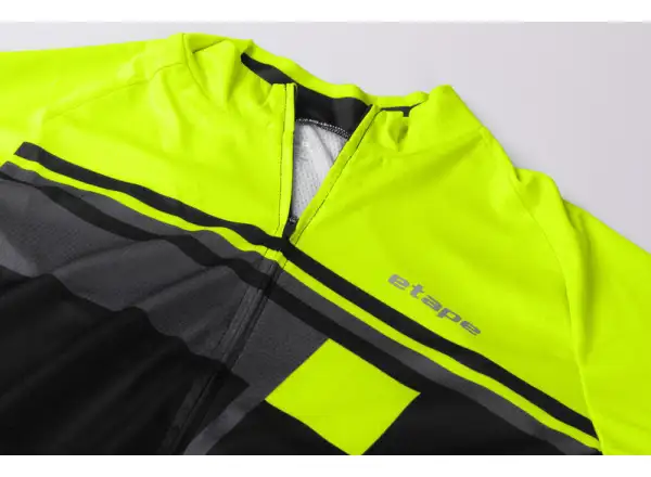 Etape Cube men's jersey short sleeve black/yellow fluo