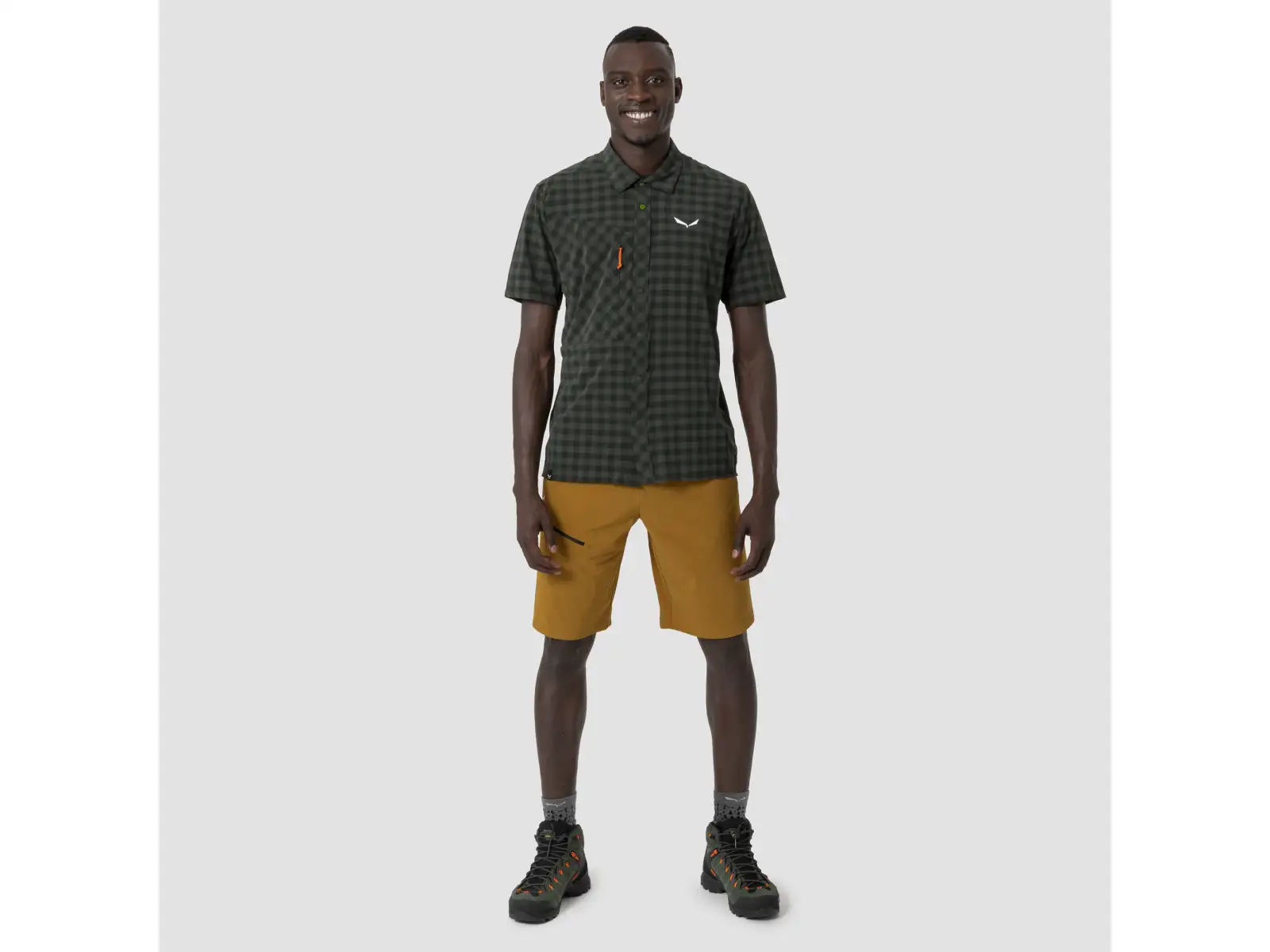 Salewa Puez Dry men's shirt Dark Olive