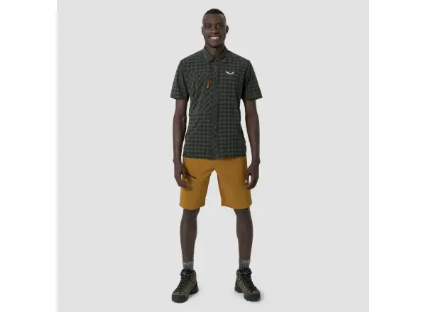 Salewa Puez Dry men's shirt Dark Olive