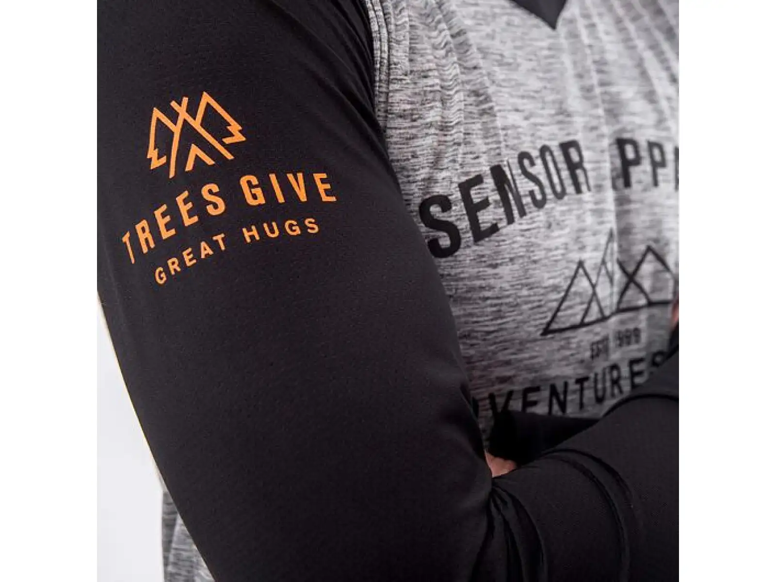 Sensor Charger men's jersey long sleeve grey/black