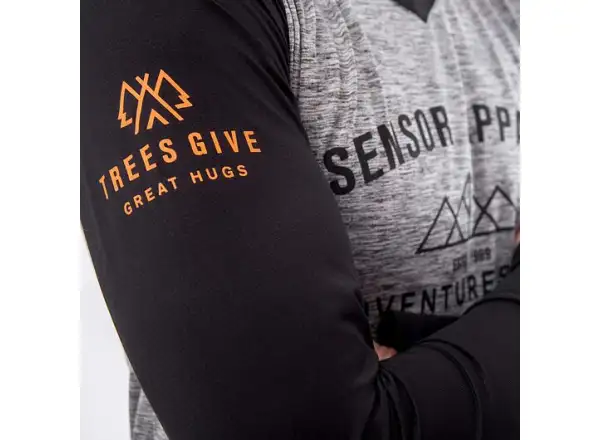 Sensor Charger men's jersey long sleeve grey/black