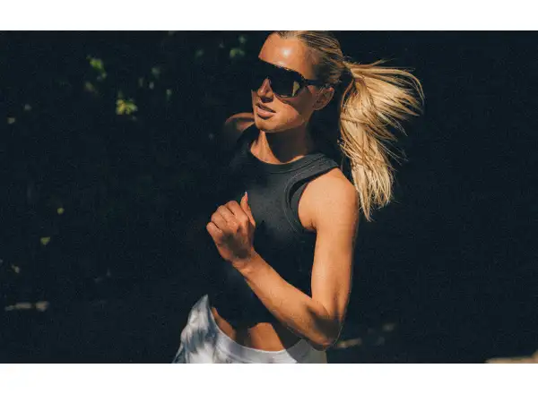 100% S2 sunglasses Gloss Black Havana/Soft Gold Mirror