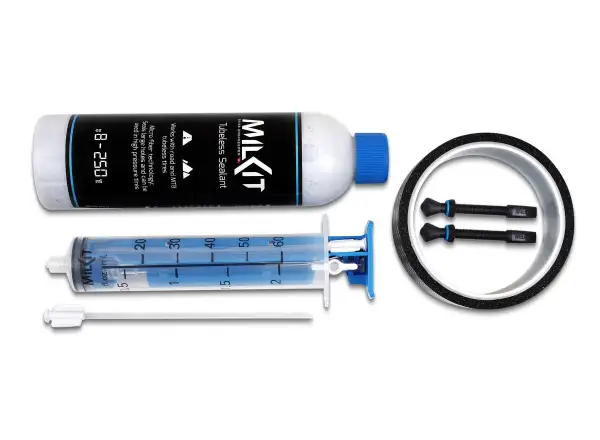 milKit conversion kit for tubeless tires valve 45 mm tape 29 mm