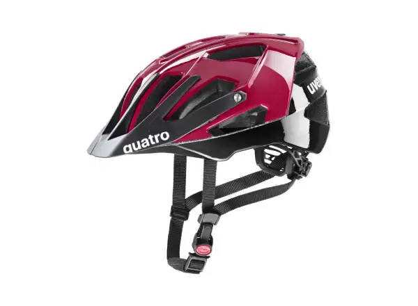 Uvex Quatro helmet Ruby Red/Black