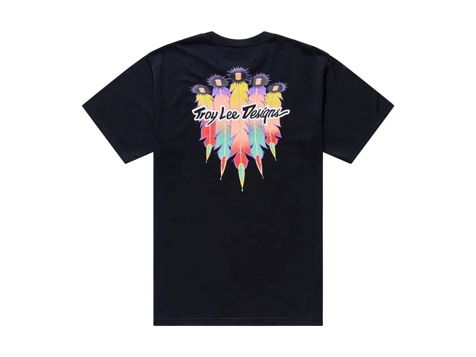 Troy Lee Designs Feather men's T-shirt short sleeve Black/Black