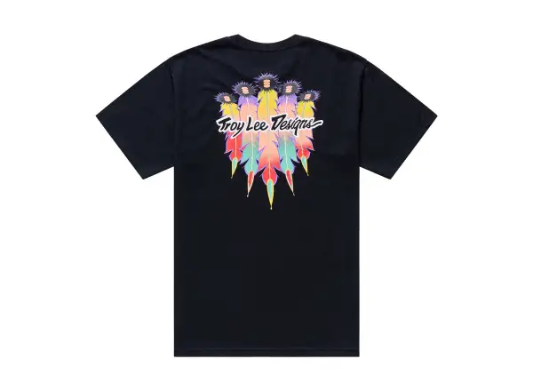 Troy Lee Designs Feather men's T-shirt short sleeve Black/Black