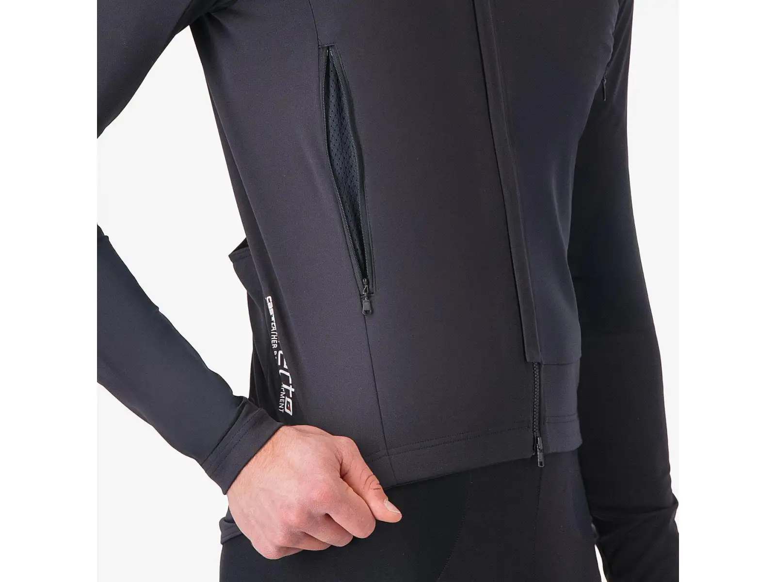 Castelli Perfetto RoS 3 Jacket men's jacket Light Black/Silver Reflex
