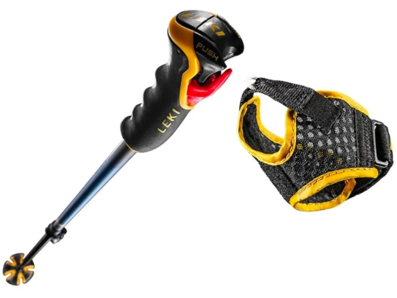 Leki Spitfire Vario 3D alpine telescopic poles Blue/Yellow 110 - 140 cm