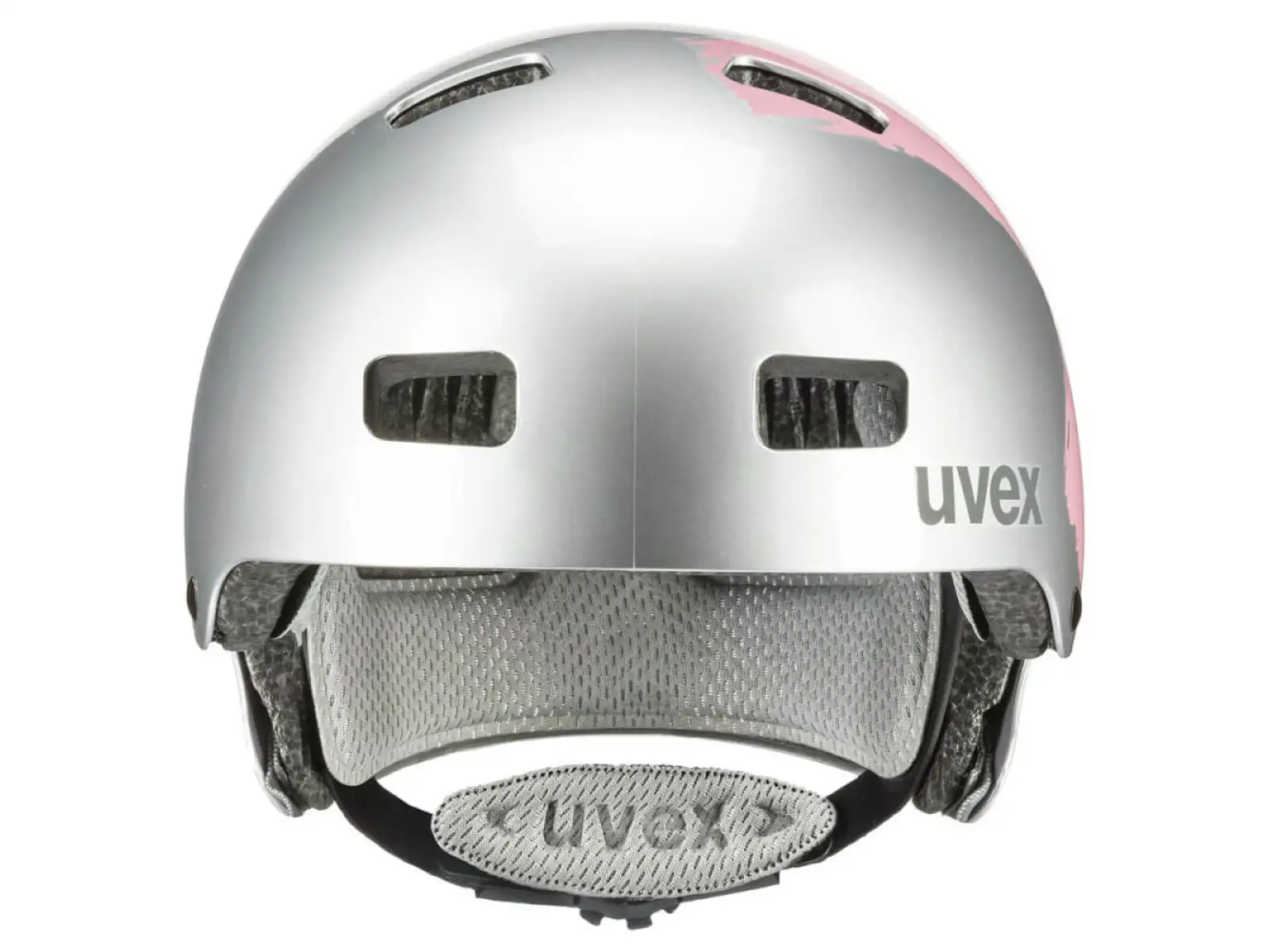 Uvex Kid 3 helmet Silver/Rosé