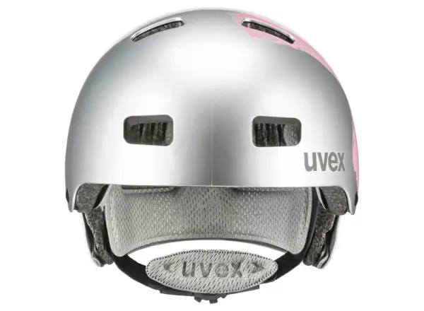 Uvex Kid 3 helmet Silver/Rosé