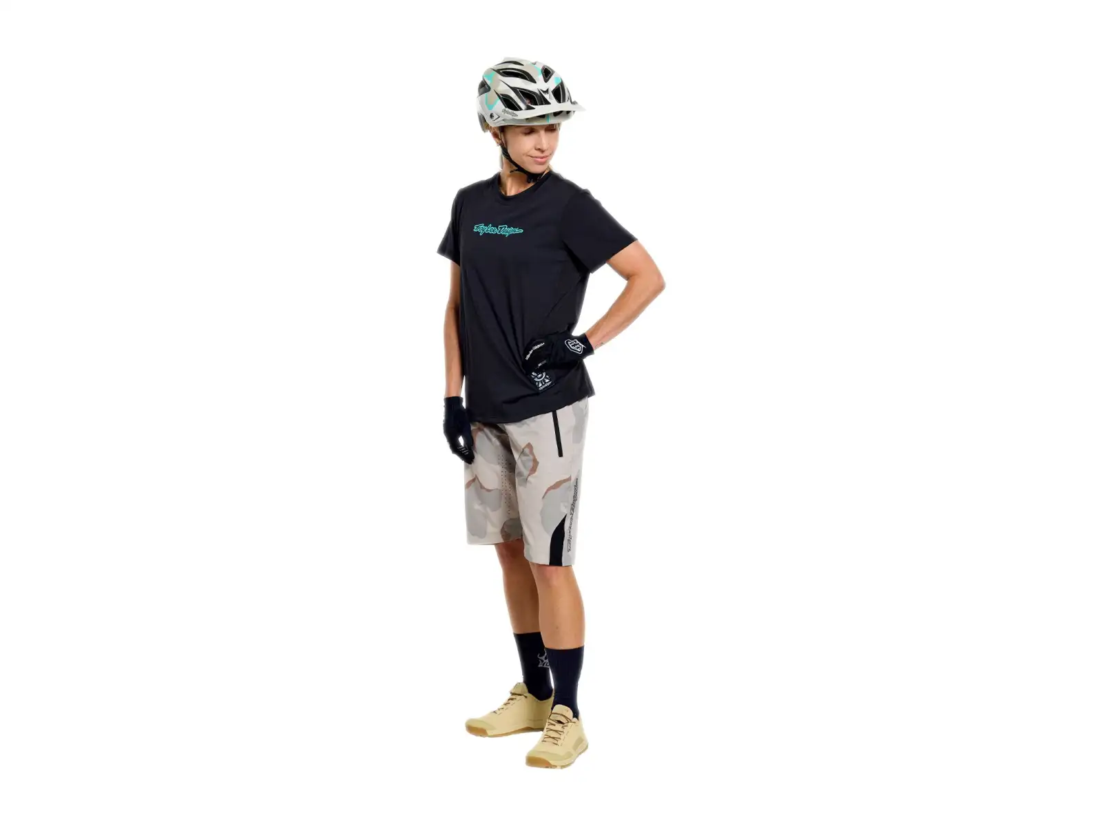 Troy Lee Designs Lilium Ride women's jersey short sleeve Signature Black