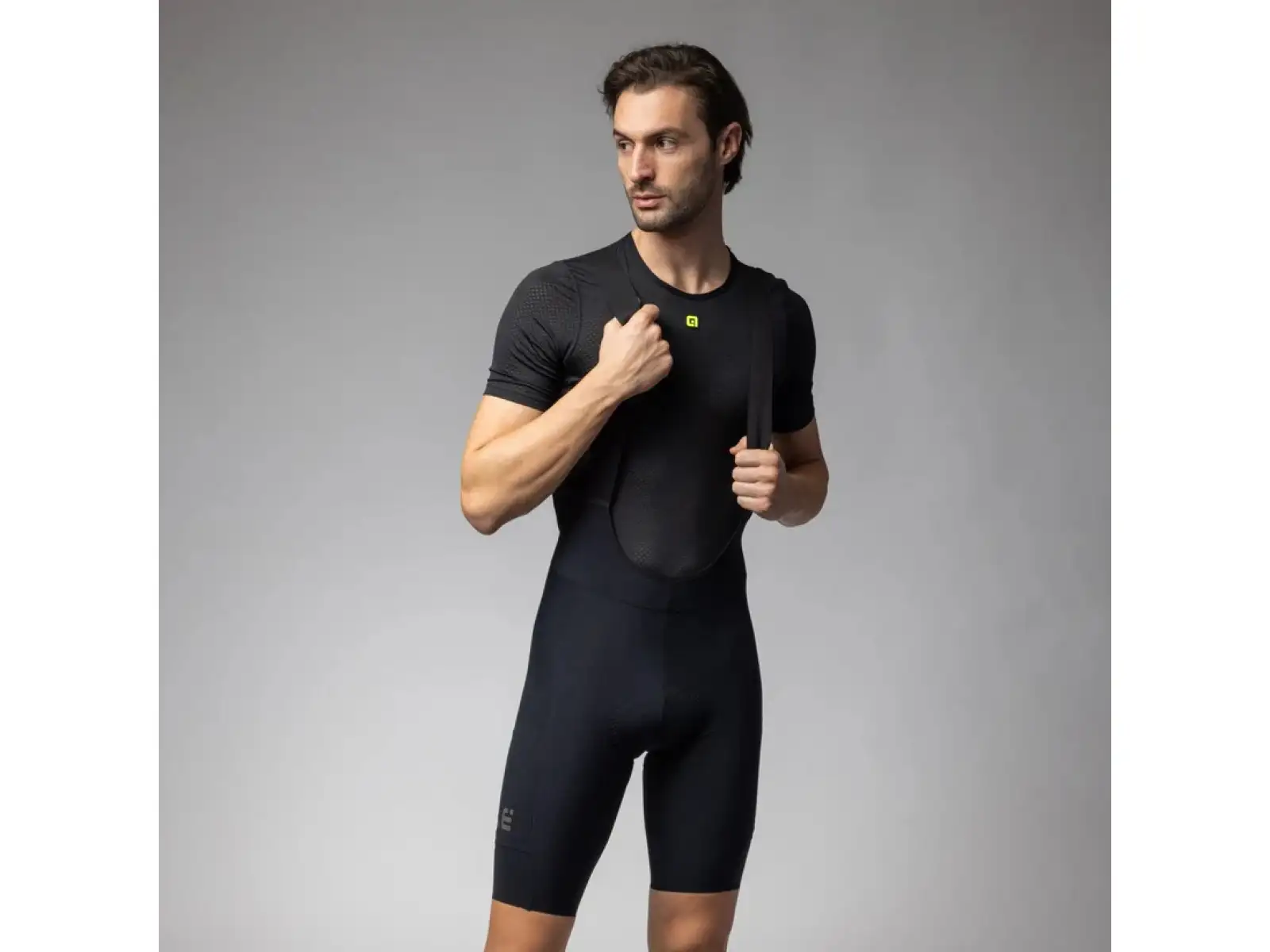Alé Off Road Gravel-Pro men's shorts with padding and bib Black