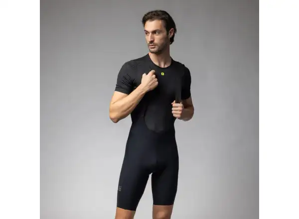 Alé Off Road Gravel-Pro men's shorts with padding and bib Black