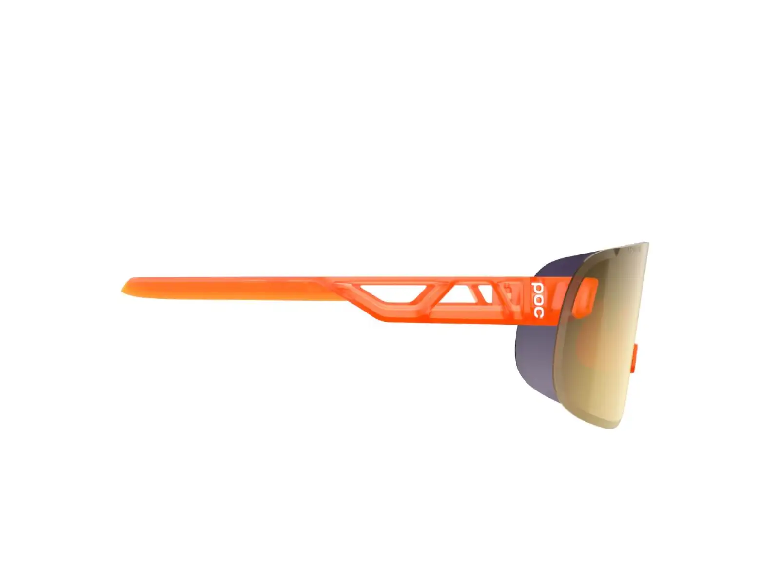 POC Elicit cycling glasses Fluorescent Orange Translucent