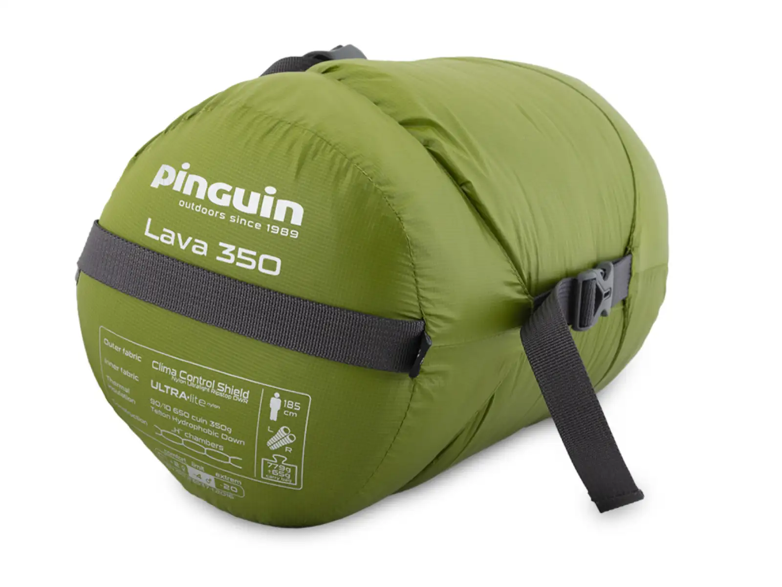 Pinguin Lava 350 sleeping bag 185 cm blue