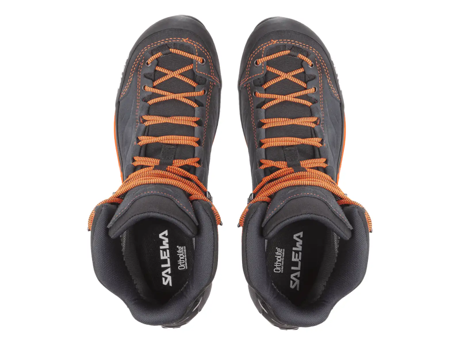 Salewa Mountain Trainer men's shoes asphalt/fluo orange