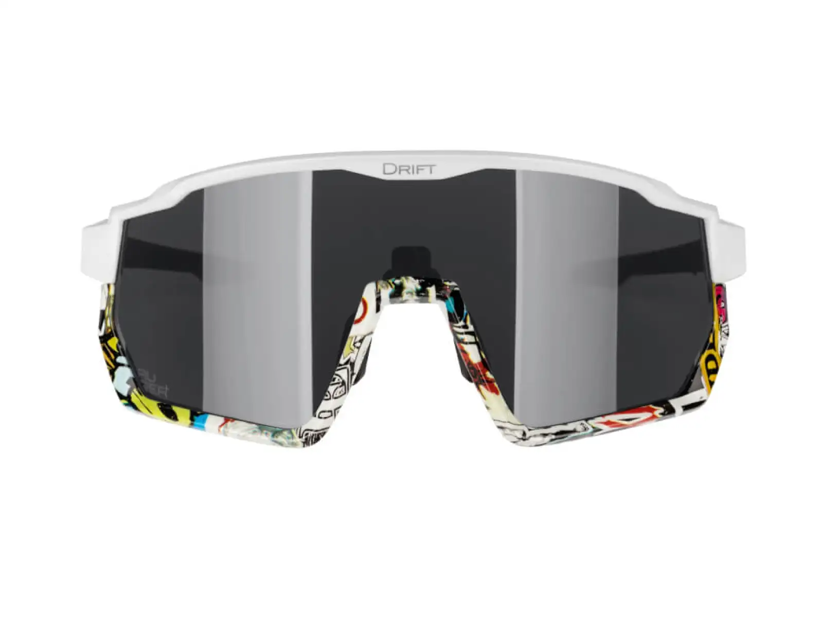 Force Drift men's glasses white/vivid/black contrast lens