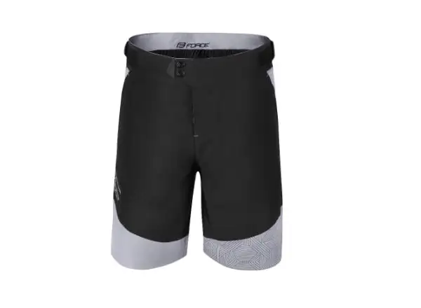 Force Storm men's MTB shorts with liner black/grey