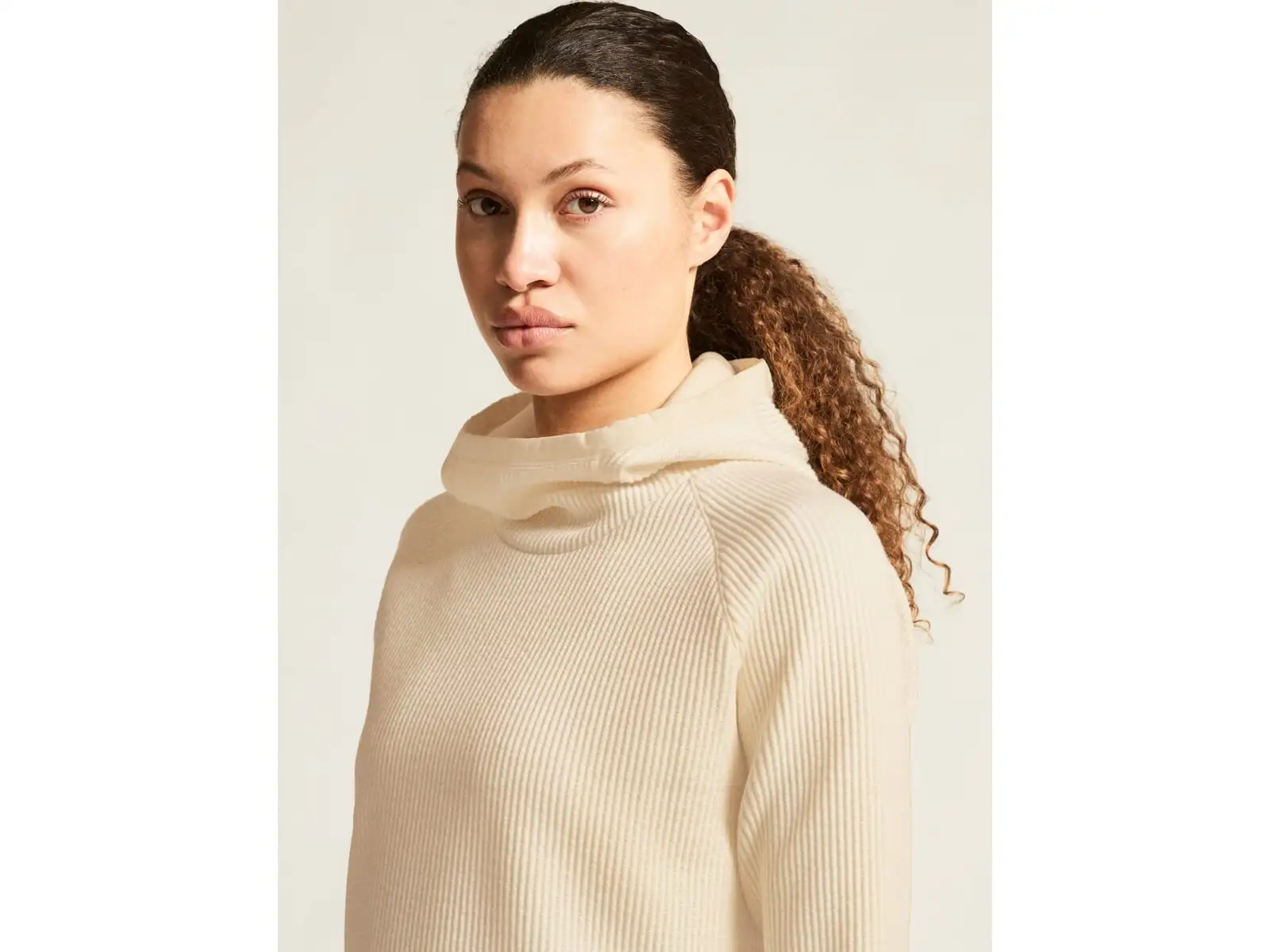 Craft Grid Hood women's hooded sweatshirt white